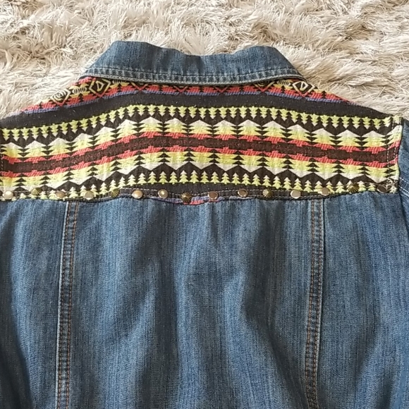 Isabel Hayley embroidered denim jacket size M - Picture 8 of 8